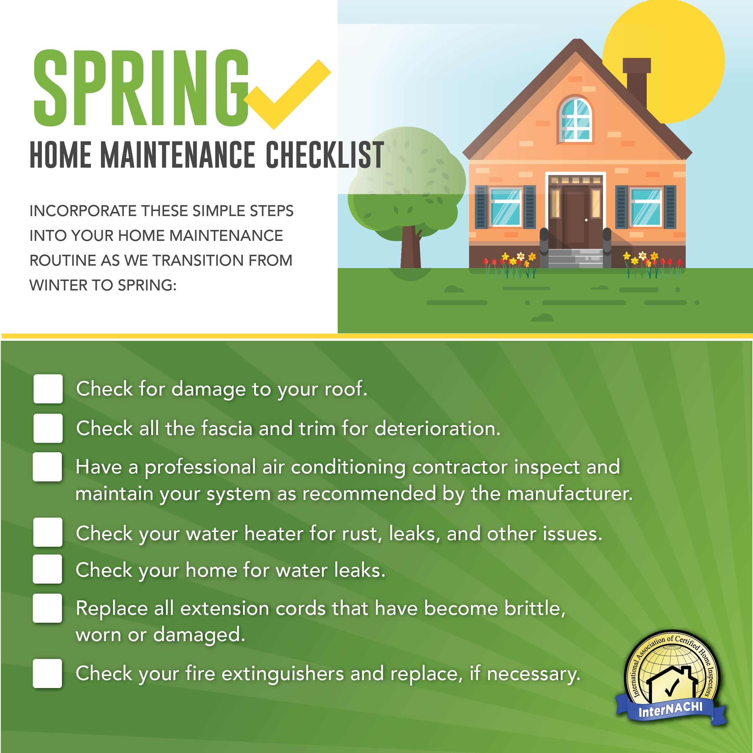 Spring Home Maintenance Checklist – BYOFB