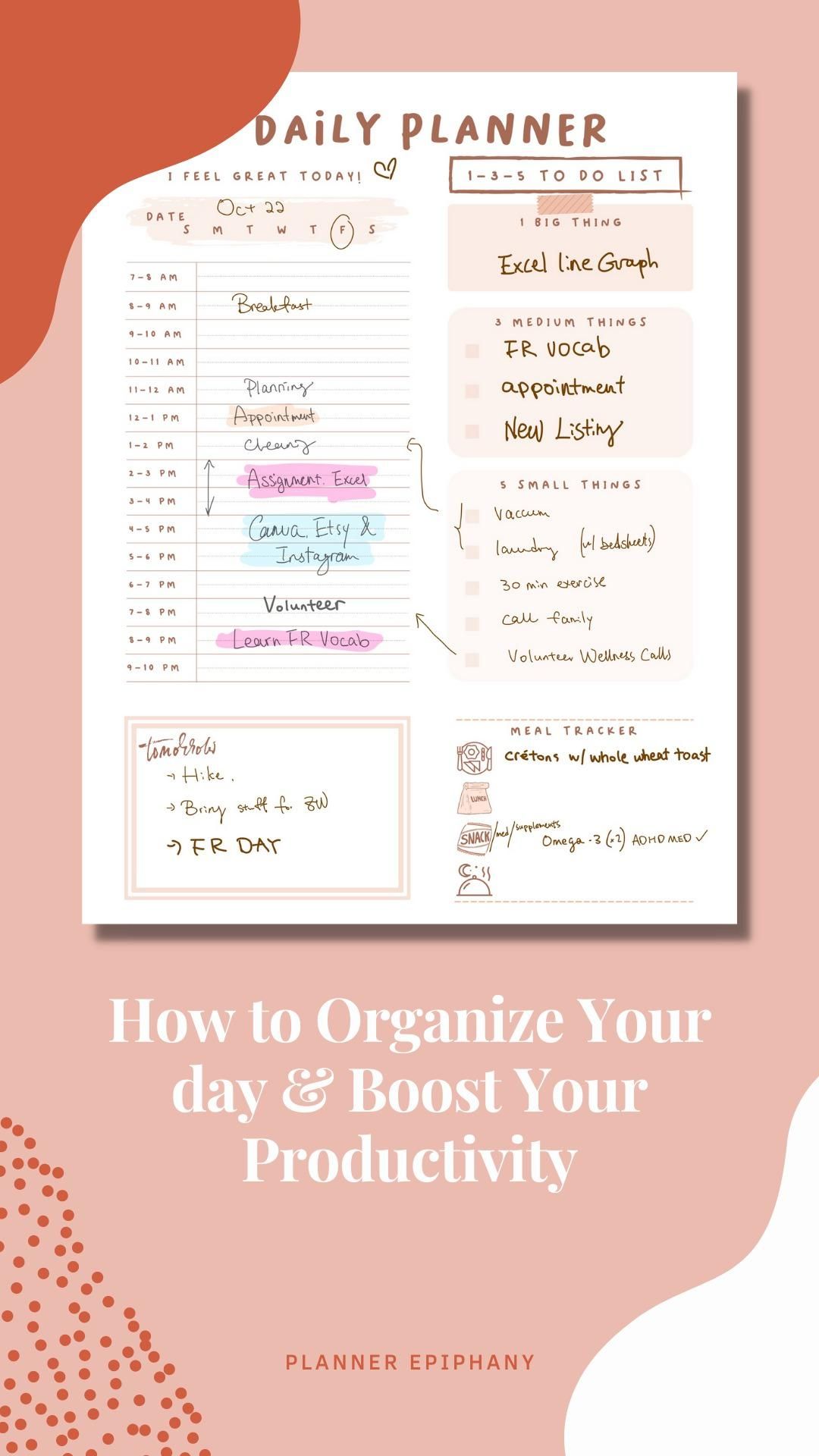 How to organize your day boost your productivity – Artofit