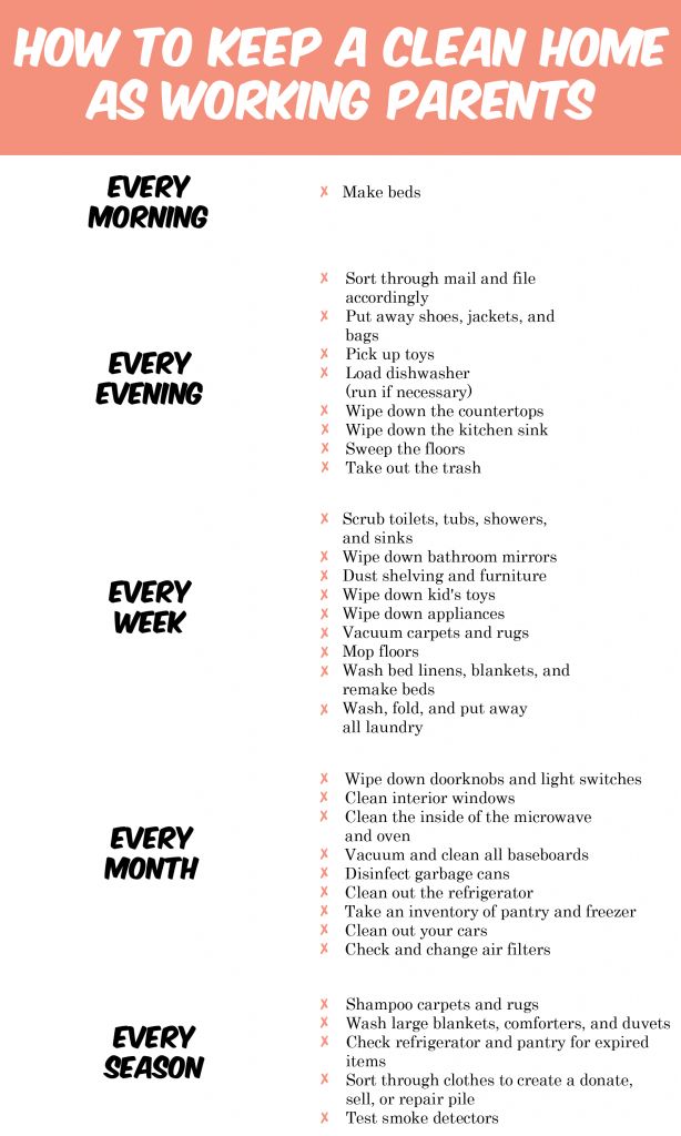 How to Keep a Clean Home as Working Parents | http://balancingtoday.com ...