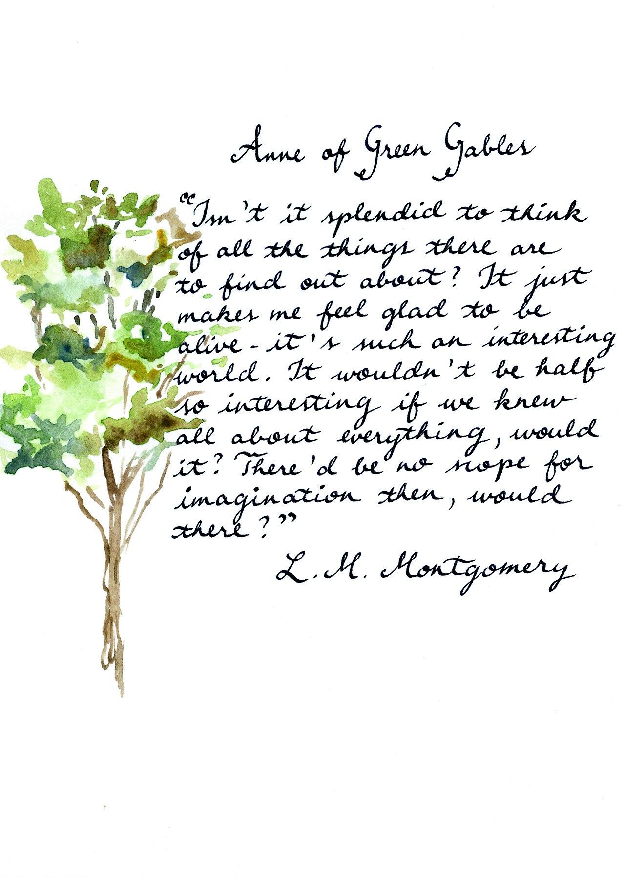 Lm Montgomery Anne Quotes