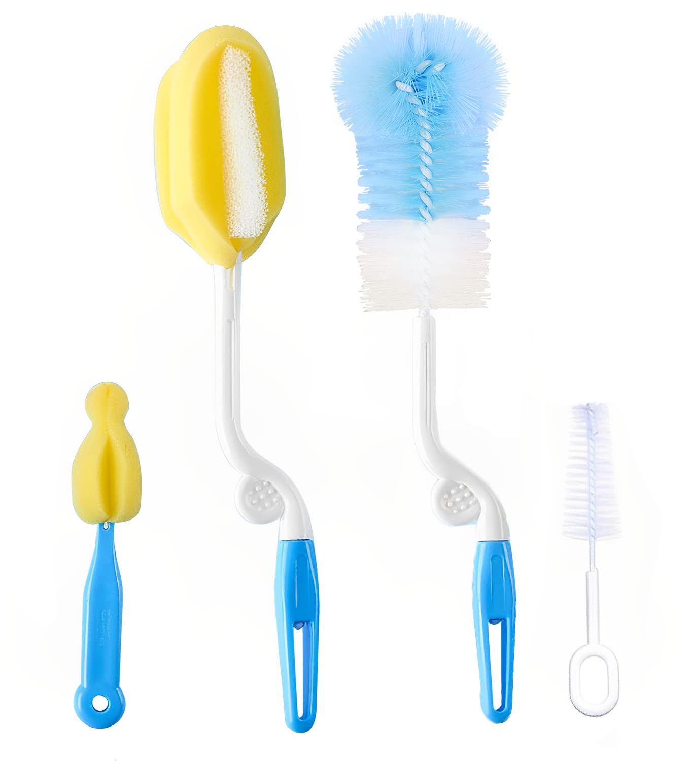 Cleaning Brush for Efficient Bottle and Nipple Cleaning - Sponge Brush ...