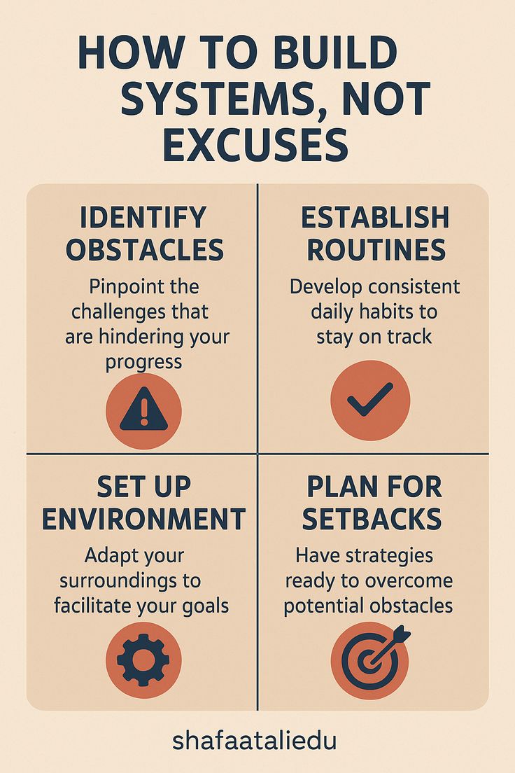How to Build Systems, Not Excuses in 2025 | Learning websites, Work ...