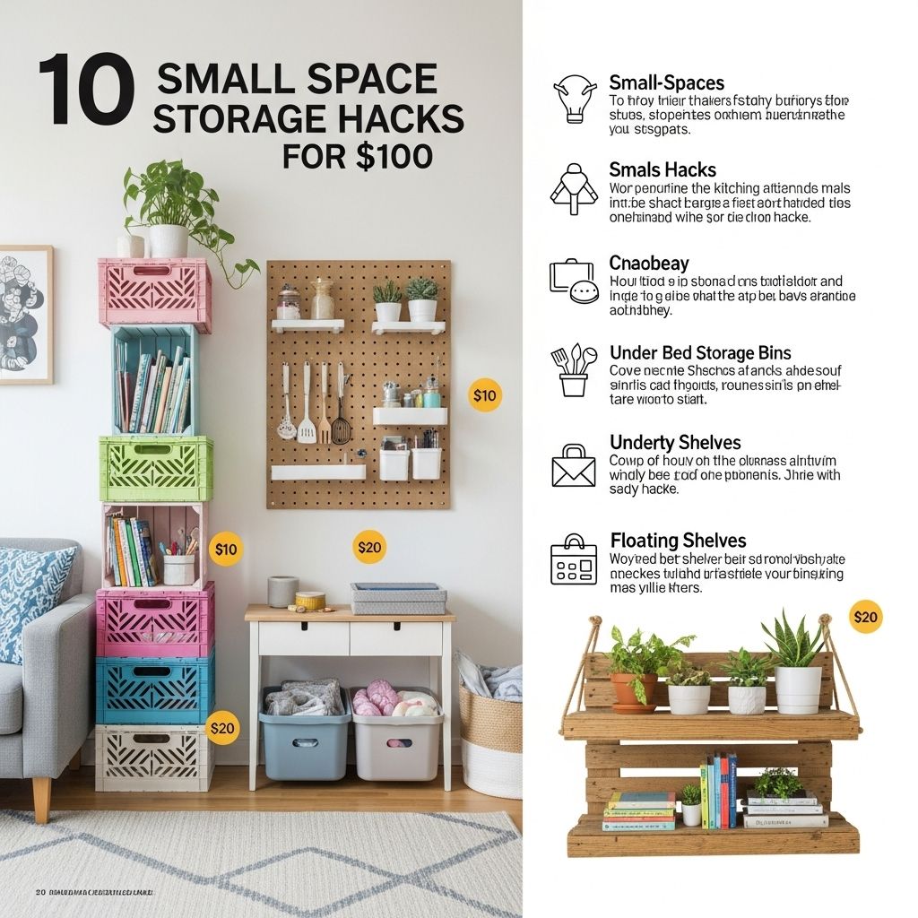 10 Small Space Storage Hacks Under $100 - Graphic Folks